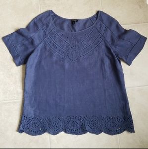 Ann Taylor linen blouse / Like NEW